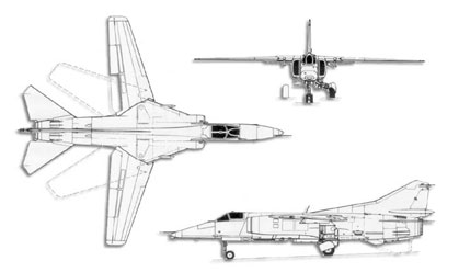 MiG-27 Flogger trittico