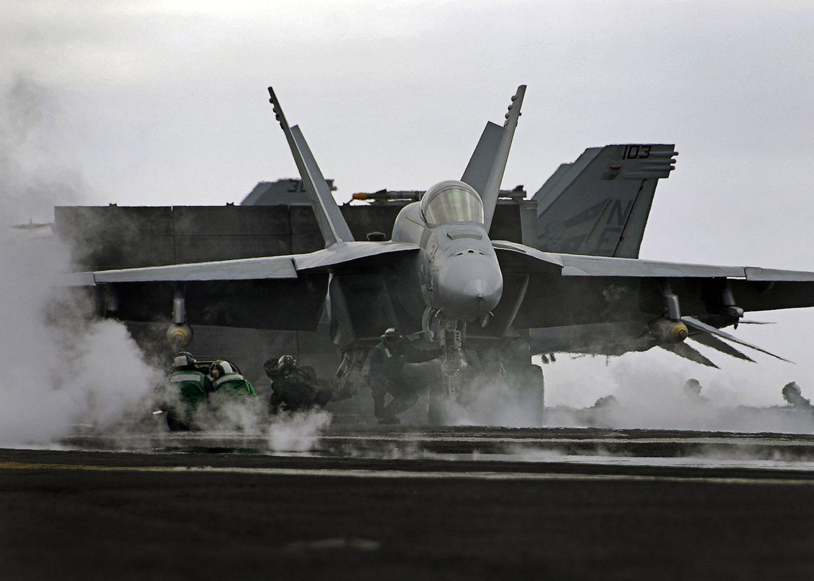 F-18 clear for Take-off