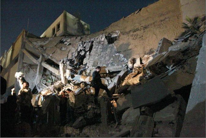 Bunker Gheddafi distrutto