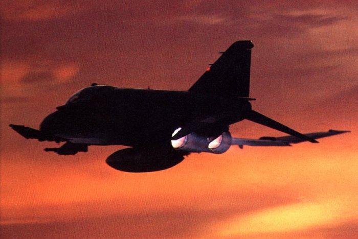 F-4 Phantom in the sunset