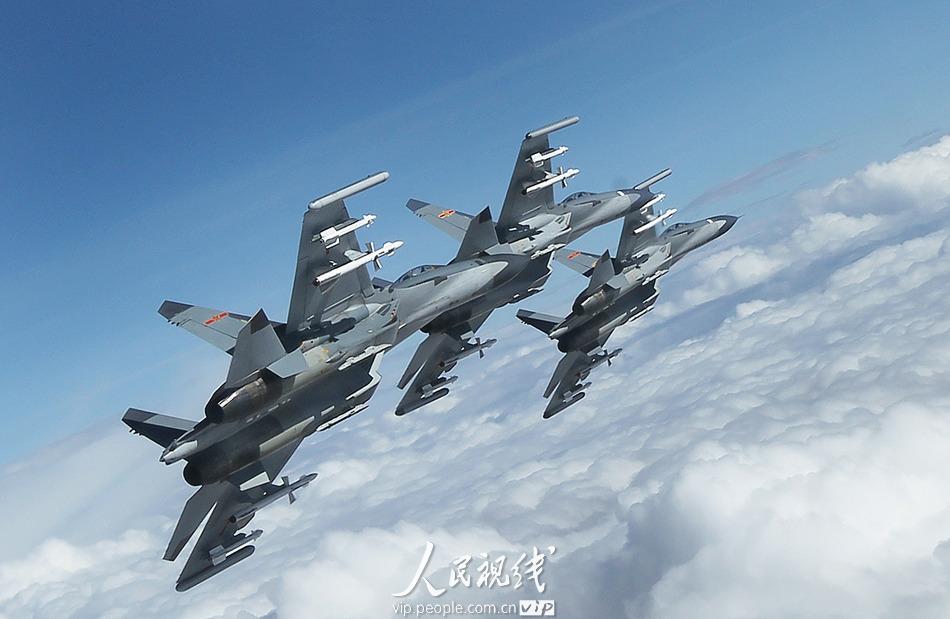 J-11 in formation