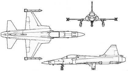 F-20 Tigershark trittico