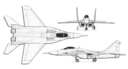 MiG-29 Fulcrum trittico