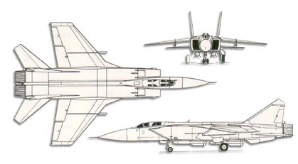 MiG-31 Foxhound trittico